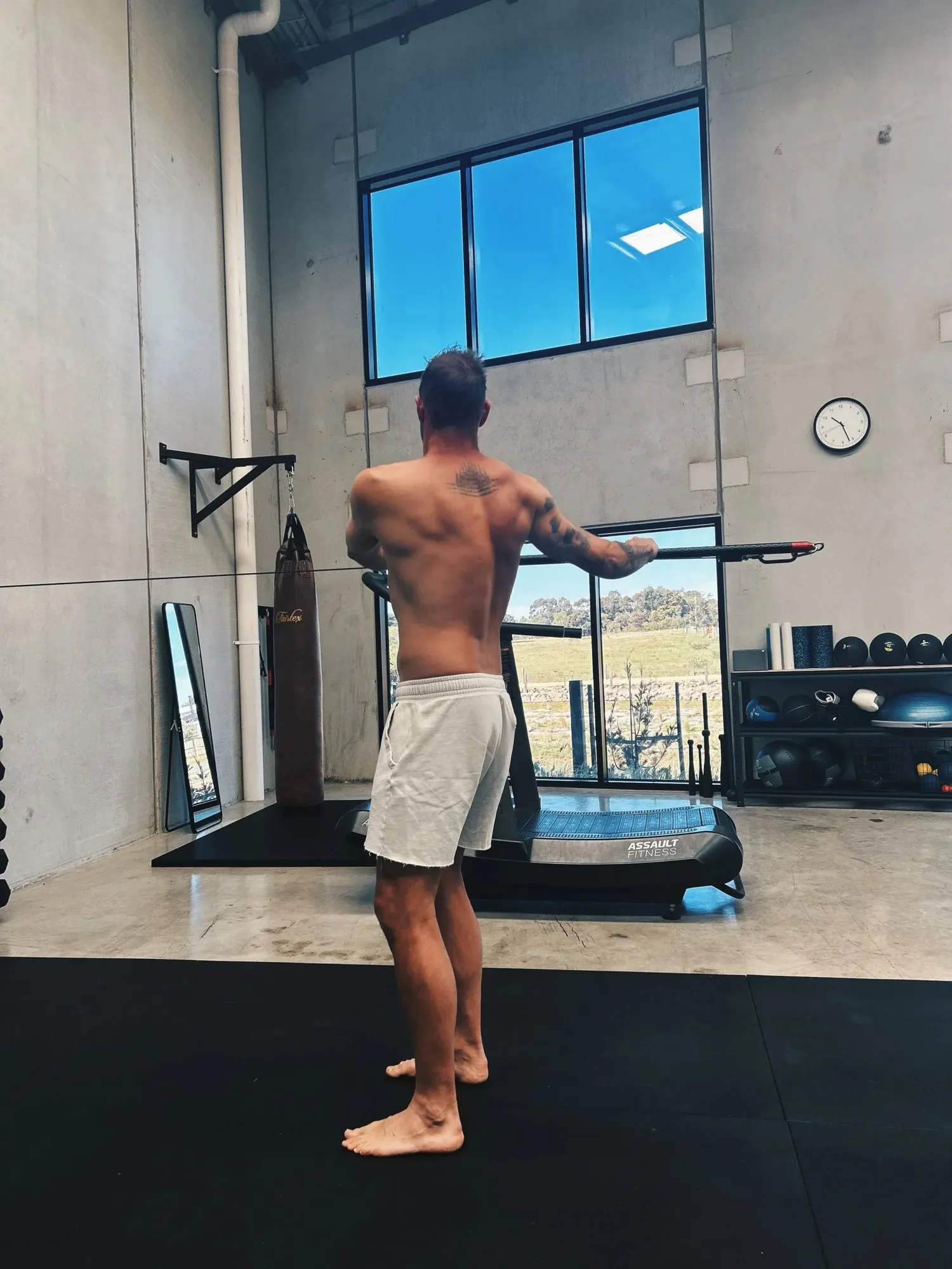 A client training an advanced cable movement