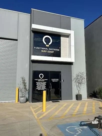 The Functional Patterns Surf Coast shop front on Cylinders Drive, Torquay
